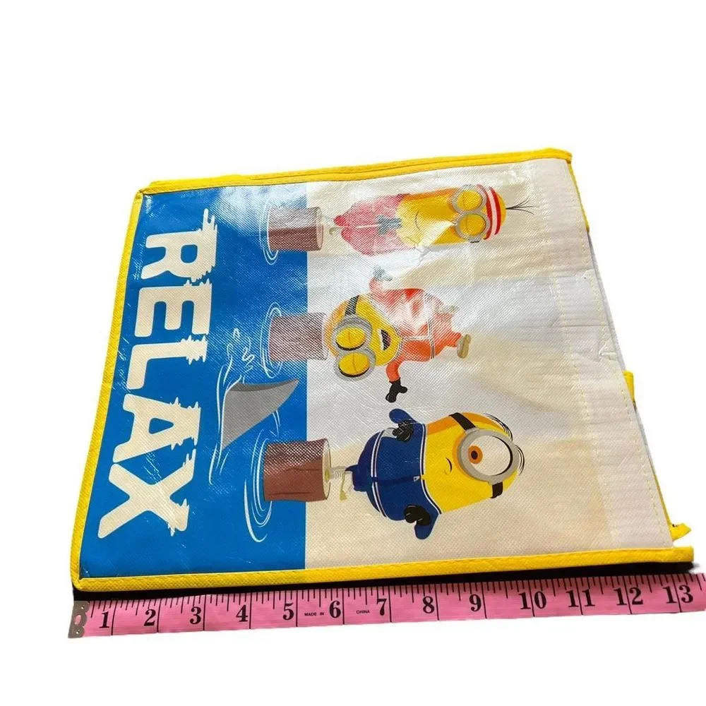 Minions 2 Reusable Tote Bags Apprx 12” x 13” x‎ 6.5” 2 Nickelodeon Gift Bags